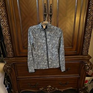 Tommy Bahama Floral Zipper Jacket